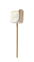 marshmallow on stick isolate on transparent background png