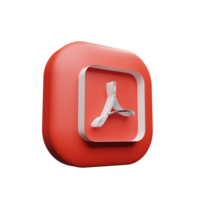File PDF icon 3d render png