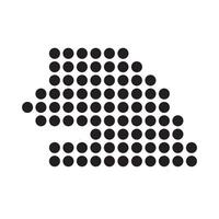 Senegal Map Icon element vector