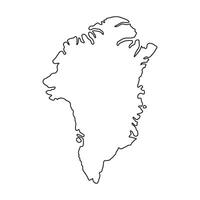 Greenland Map Icon art design vector