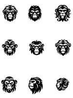 Elegant Monkey Collection Logo vector