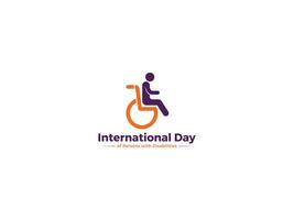 Observing the International Day of Persons with Disabilities Logo Design vector