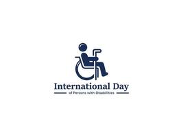 Highlighting the International Day of Persons with Disabilities Logo Design vector