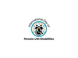Honoring the International Day of Persons with Disabilities Logo Design vector