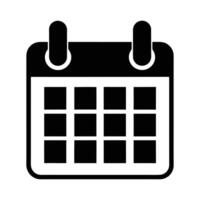 Calendar Design - Simple and Clean Symbol for Event Planning and Scheduling vector