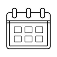 Calendar Symbol - Minimalist Design for Event Planning, Scheduling, and Invitations vector