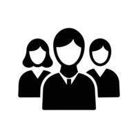Group Icon - Team Collaboration and Workforce Symbol for Business, Workplace, and Leadership vector