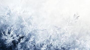 Intricate Frost Patterns on a Windowpane photo