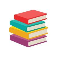 Stack of Books A Classic Design for Learning and Knowledge Enthusiasts vector