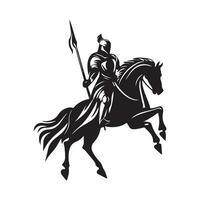 Byzantine Cataphracts Warrior Stock image isolated on white background vector
