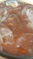 Iced Coffee Cream and Tea, Black Tea and Ice photo