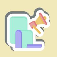 Sticker Election Manifesto. related to Electiont symbol. simple design editable vector