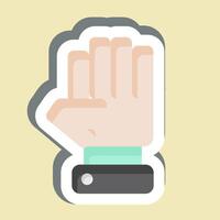 Sticker Opposition. related to Electiont symbol. simple design editable vector