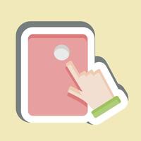 Sticker Electronic Voting. related to Electiont symbol. design editable vector