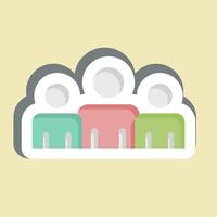Sticker Power Base. related to Electiont symbol. simple design editable vector