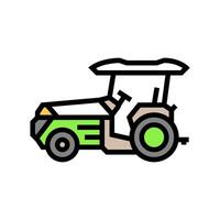smart tractor agri tech color icon illustration vector
