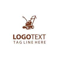 Solutions Lawn Mover Logo Design vector