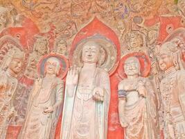 China, Sichuan, 01.01.2024 Huangze Temple is a Buddhist temple who is the only temple that is dedicated to China only Empress Wu Zetian photo