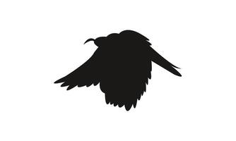 Flying Scimitarbill Bird Silhouette vector
