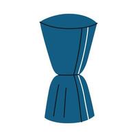 illustration of jigger for precise cocktail measurement. Flat cartoon style for mixology, bartending, and bar themes. Stylish and functional tool for drink preparation, isolated colored clipart vector