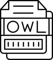 OWL Icon Design Symbol vector
