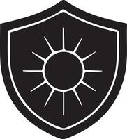 Shield Silhouette Icons for Design Projects vector