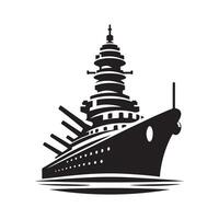 Professional Destroyer Silhouette Vectors for Commercial Projects