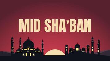 Mid Sha'ban A Night of Reflection, Mercy, and Forgiveness vector