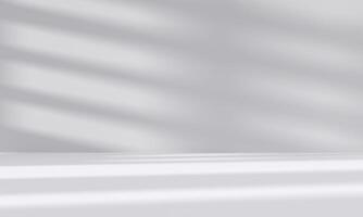 abstract white studio room with light and shadow from window background for product display presentation1 photo