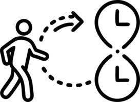 time warp and history and journey vector