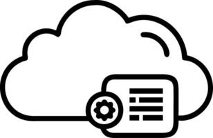 ERP on cloud and software and customization vector