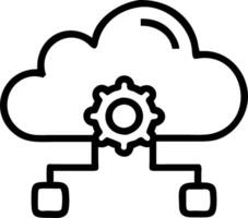ERP on cloud and platform and customization vector