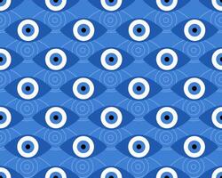 Blue Evil eye seamless pattern.Amulet. colored background. vector