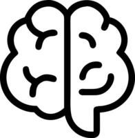 Brain Icon Design Representing Intelligence, Thinking, and Cognitive Processes vector