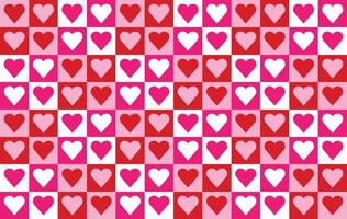 Valentine pattern seamless fabric Valentine day. heart block pattern on colorful background. Designed for background ,wallpaper ,valentine pattern ,wrapping paper ,fabric ,anniversary ,sweetheart vector