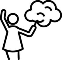 woman hand holding cotton wool cloud sky background imagination development copy space concept as A woman holds cotton resembling clouds against a sky background symbolizing imagin Clean Set 2 vector