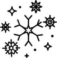 Defocused Christmas stars lights with falling snowflakes create a serene winter holiday background with copy space concept as Offers a subtle and elegant backdrop perfect for holi Clean Set 2 vector