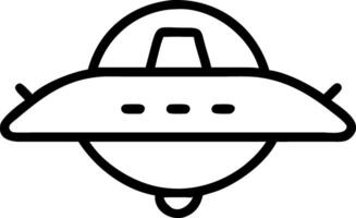 Futuristic Spaceship Icon for Galactic Exploration and Space Missions vector