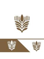 Wheat Spring Logo Design vector