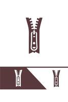 Zipper Edge Logo Design vector
