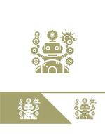 Robot Gear Design vector