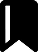 Minimalistic Bookmark Symbol vector