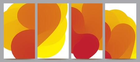 simply abstract gradient background set for banner, poster, brochurre, flyer, template, design, etc vector