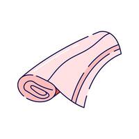 Towels. Soft fabric used for drying hands, face, or body. vector