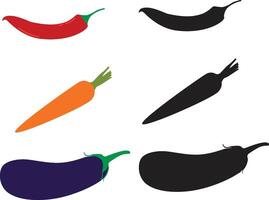Vegetable line icon set. Outline symbol for web design or mobile app. vector