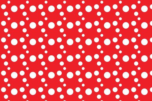 Circles pattern . Dots pattern on red background . Abstract geometric background . illustration vector