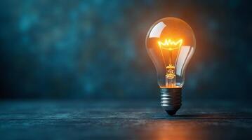 Management Strategy Concept With Light Bulb photo