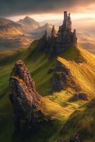 The old man of storr, isle of skye, scotland photo