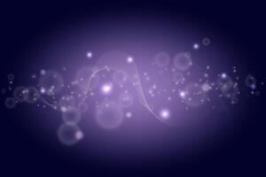 Abstract wave in space on purple background vector