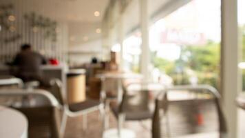 Cafe Environment with single Customer Blurred photo